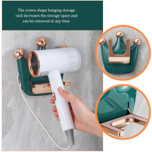 Hair Dryer Holder Wall Mount for Bathroom Easy Install Abs Material Organizer