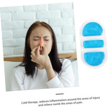 Cold Gel Ice Packs Pvc Nose Cold Pack Lightweight Leakproof Blue Cooling Therapy Pad