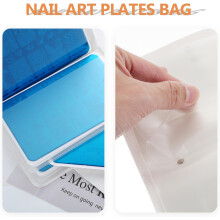 Houder voor nagelsjablonen, geschikt voor het afdrukken van nagels en het maken van stempelsjablonen voor manicurekits.