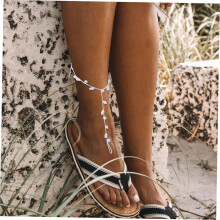Women Zircon Ankle Chain: Ankle Bracelet For Women - Fashionable Foot Jewelry For Beach And Party
