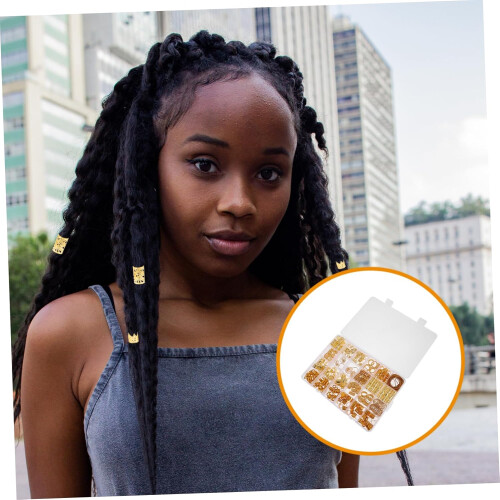 257 pezzi di gioielli per trecce, accessori per trecce, perline per capelli per donne e ragazze, per dreadlocks 2