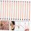 24pcs Double-ended Eyeshadow e Face Makeup Brush Set alças de alumínio 7