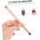 24pcs Double-ended Eyeshadow e Face Makeup Brush Set alças de alumínio 8