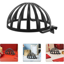 Hoedenrek voor op tafel, gemaakt van kunststof, 56 cm hoog, stevig, klassiek zwart design, draagbaar en gemakkelijk te verplaatsen.
