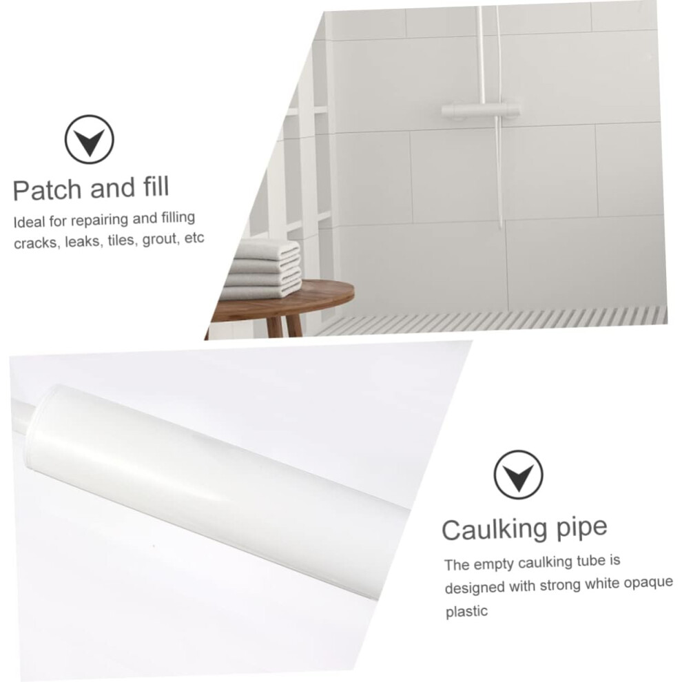 5Pcs Refillable Sealant Caulking Tubes For Home Use Empty Caulk Tubes Tip 8195033094446