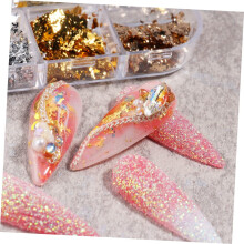 Folie aurie unghii bijuterii metalice Nail Art folie fulgi autocolante pentru sfaturi wraps salon utilizare autocolante