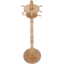 Soporte redondo de bambú para pinceles de caligrafía, soporte para colgar pinceles chinos