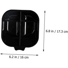 Salon Hair Dye Mixing Bowls 2pcs Set Black and Grey Double Hair Tint Bowls Containers for Professional Highlighting