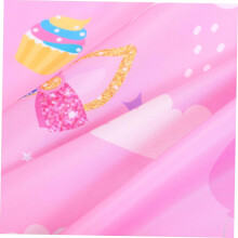 Wiederverwendbarer Haarschneideumhang für Kinder, rosa Regenbogen, Salon-Haarschneideumhang, leicht, schützend