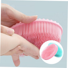 2 stuks siliconen badborstels/douchescrubbers voor het reinigen, scrubben en masseren van het lichaam. Doucheaccessoires.