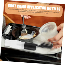 Root Comb Applicator Bottle Hair Coloring Dispensing Bottle with Graduated Scale 150ml for Salon and Home Hair Dye Application