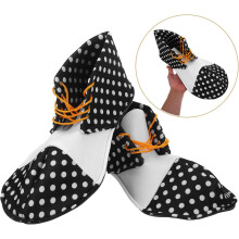 Schwarze und weiße Clownsschuhe für Erwachsene, bequeme, langlebige Karnevalskostüm-Accessoires