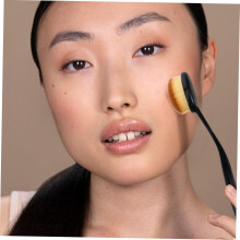 Multifunktionaler Make-up-Pinsel für Puder, Foundation, Rouge, Konturenpinsel aus Kunstfaserharz