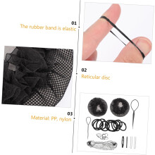 1 Set wiederverwendbare, elastische Haarnetze für Damen