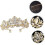 1pc Leaf Shaped Bridal Rhinestones Elegant Wedding Headpiece 1