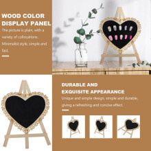 1pc Nail Display Board Wooden Color Rack for Nail Art Showcase Multi-functional Heart Shape Design