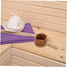 Louche à eau en bambou, louche de douche pour sauna et bain, long manche, pelle à eau ménagère
