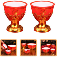 Cupă de vin reutilizabilă, ceașcă de ofrandă de apă Buddha, ceașcă de sacrificiu budistă Vintage pentru ritualuri vintage