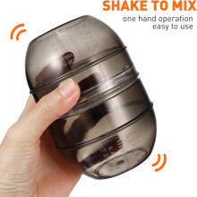 Hair Dying Shaker Bowl and Hair Color Mixing Bowl with Double Measuring Scale, Plastic Shaking Cup