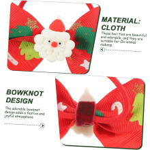 2er-Pack Haarbänder mit Weihnachtsschleifen für Mädchen, elastische Haargummis mit Schleifenknoten-Design für Weihnachtsfeiern und den Alltag