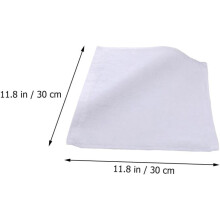 8Pcs Pure Cotton Face Towels 30X30Cm Soft Washcloths for Bathroom and Home Use Skin-Friendly White Household Facial Towels