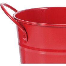 Stiftehalter aus Eisen, Schreibtisch-Organizer, Aufbewahrungsbox für Schreibwaren, roter Stiftebecher aus Eisen