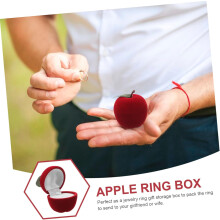 Kunststoff-Ringbox in Form einer Aufbewahrungsbox für Verlobungsketten und Ringe