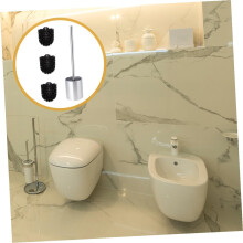 Ersatzkopf für Toilettenbürsten aus Edelstahl mit langem Griff für die Badreinigung