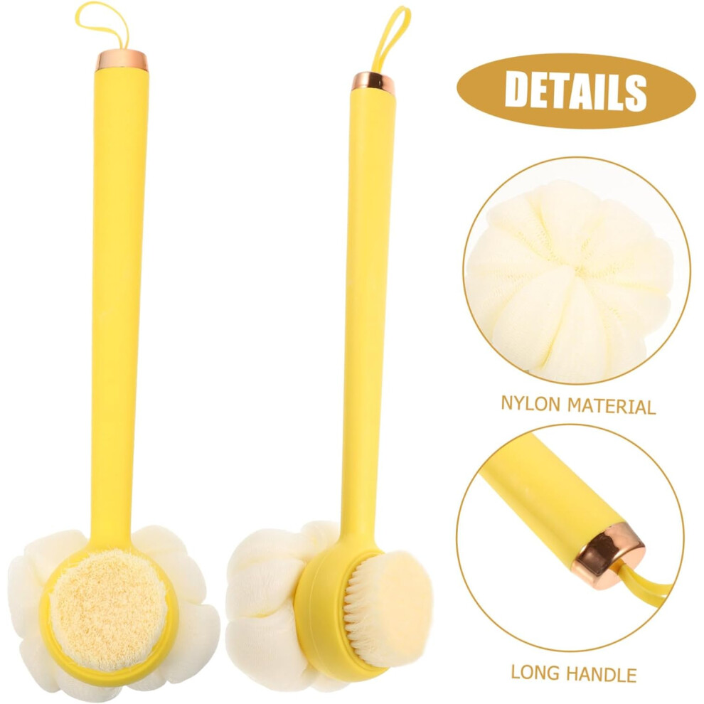 Hkhbjs Soft Bristle Bath Brush For Shower Ergonomic Long Handle Back Scrubber