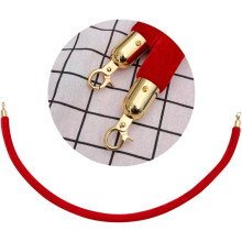 1.5m Red Stanchion Rope with Heavy Duty Hooks for Crowd Control Barrier Rope