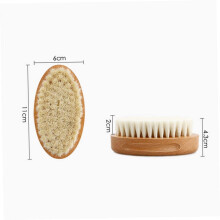 Baby-Wollbürste, oval, weich, für Bad, Dusche, Haarreinigung