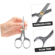 2-teiliges Set Nagelscheren mit Pflaumenblütenmuster im Vintage-Stil, Nagelknipser und Nageltrimmer für Maniküre und Pediküre, Spitzenrand-Design