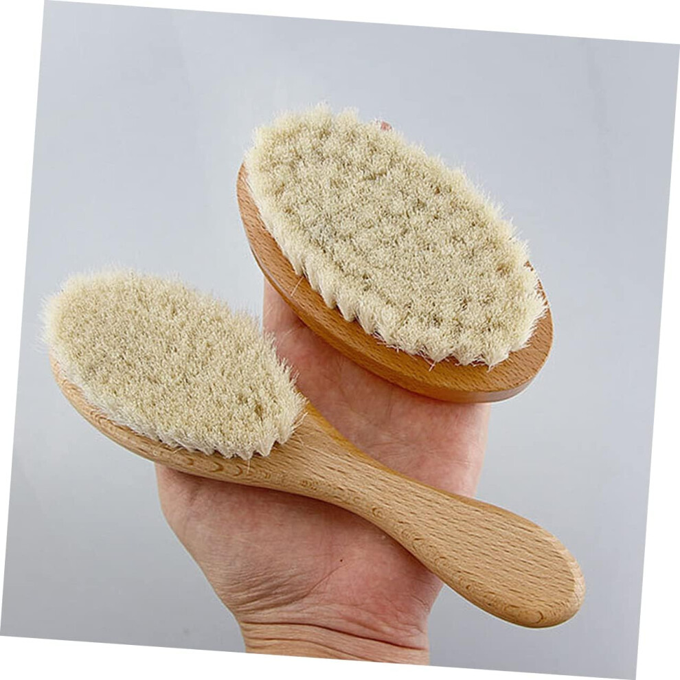 Hkhbjs Baby Wool Brush Oval Soft Bath Shower Hair Cleaning Brus