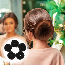 5pcs Hair Donut Bun Maker Thick Long Hair Bun Shaper Women Girls DIY Accessories for Ballet Dance Foam Extra Donut