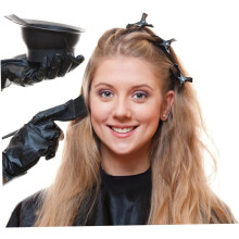 4pcs Hair Dyeing Tools Ear Covers Gloves Cape Dyeing Cape Hair Cutting Kit for Home Salon Use Assorted style