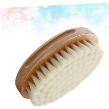 Baby Wool Brush Oval Soft Bath Shower Hair Cleaning Brus