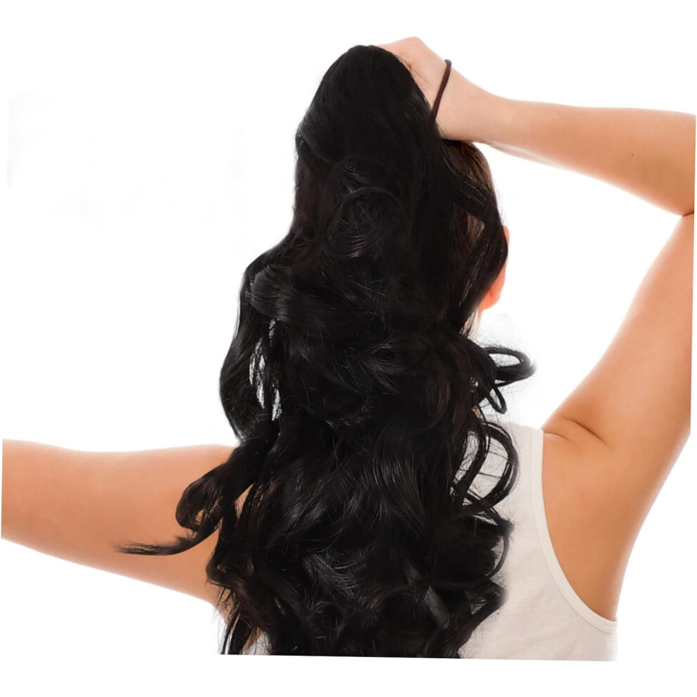 Hkhbjs Long Wavy Tail Extension Synthetic Hair Claw Clip Hairpiece For Women Girls Styling Hair Clips For Tail Look