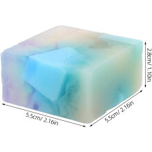 Natural Handmade Essential Oil Soap Bar 100g Iceberg Flame Scent Basil Mint Organic Body and Face Soap for Men and Women