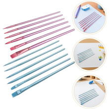 12-teiliges Aquarellpinsel-Set, Zeichenpinsel mit feiner Spitze, Präzisionsgriff aus Holz und Nylonborsten