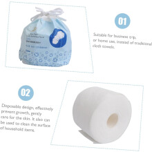Portable Face Towel Makeup Remover Cotton Pad Thickened Deep Cleaning Facial Towel Household Use Sensitive Skin Random Color