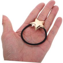 Elastici per capelli in metallo da donna, fermacoda geometrico, elastici leggeri, accessori per capelli alla moda