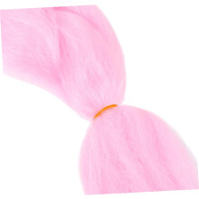 Leuchtende Flechthaarperücke, hitzebeständige Kunstfasern, pinkfarbene, leuchtende Jumbo-Zöpfe für Damen