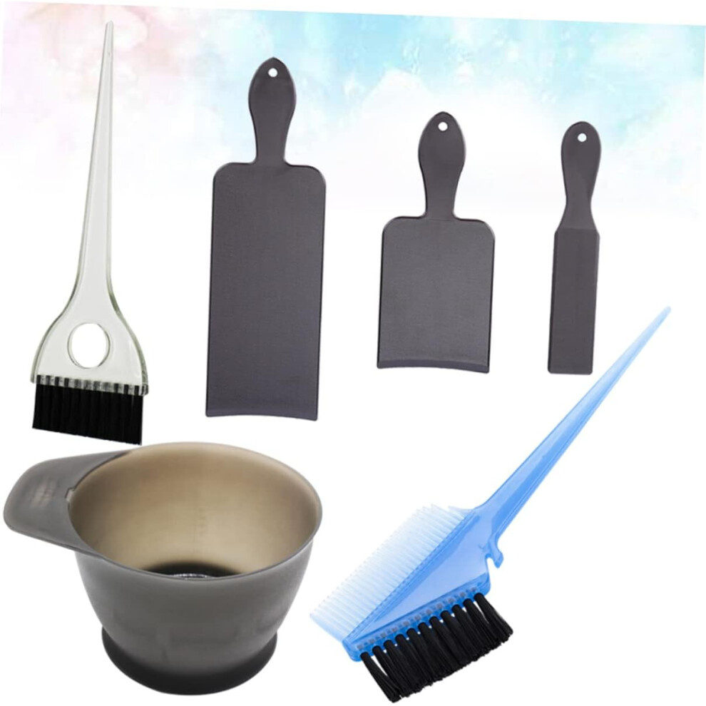 Hkhbjs Hair Dye Set 6Pcs Hair Salon Tool Kit With Brush, Double-Sided Comb, Bowl, And Dye Plates