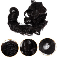 Lange, gewellte Haarverlängerung mit synthetischem Haarclip für Damen und Mädchen – für einen eleganten Pferdeschwanz-Look