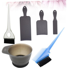 Hair Dye Set 6pcs Hair Salon Tool Kit with Brush, Double-Sided Comb, Bowl, and Dye Plates