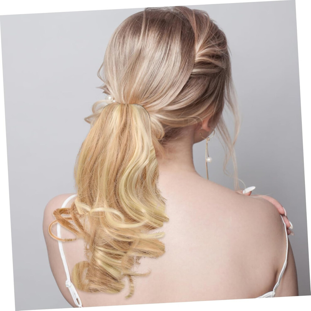 Hkhbjs Tiger Clip Ponytail For Women Synthetic Hair Extensions Small Waves For Short Curly Hairstyles Hair Extensions Clip