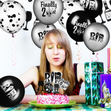 Geburtstagsdeko-Set mit Luftballons, einzigartigem Design, aus latexfreien Materialien, Partyzubehör für Erwachsene