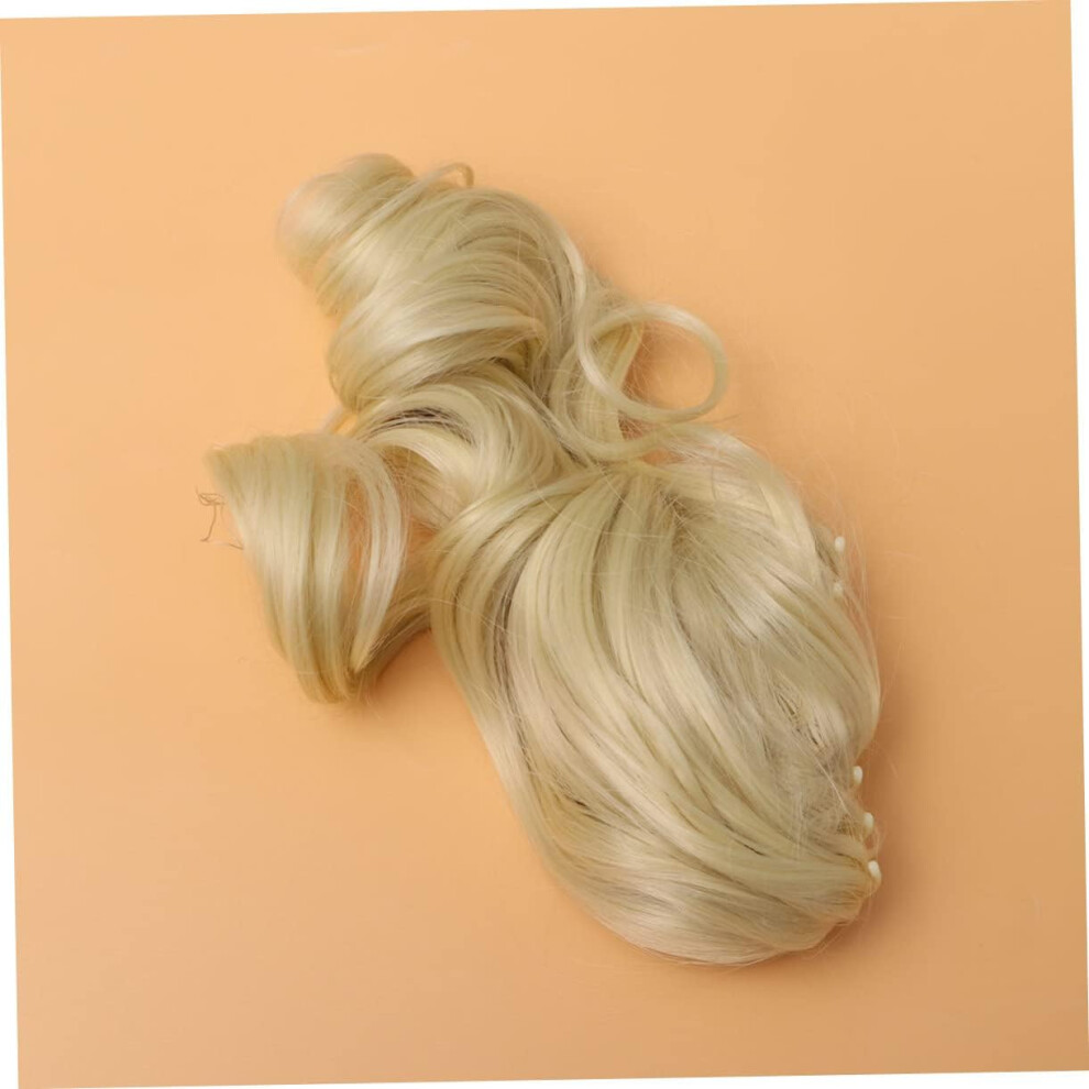 Hkhbjs Short Fluffy Messy Curly Ponytail Claw Clip Extension Synthetic Hairpiece Ponytail Wig Claw