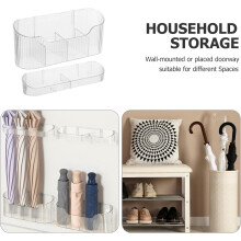 Wall Mounted Umbrella Storage Rack Large Capacity Plastic Umbrella Holder