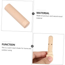 Varilla nasal de madera con aroma para inhalación de aceites esenciales para aromaterapia, ideal para usar en casa o en la oficina.